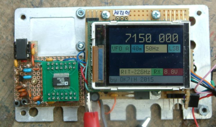 DDS VFO + colored LCD (by DK7IH)