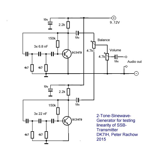 stereo test tone generator