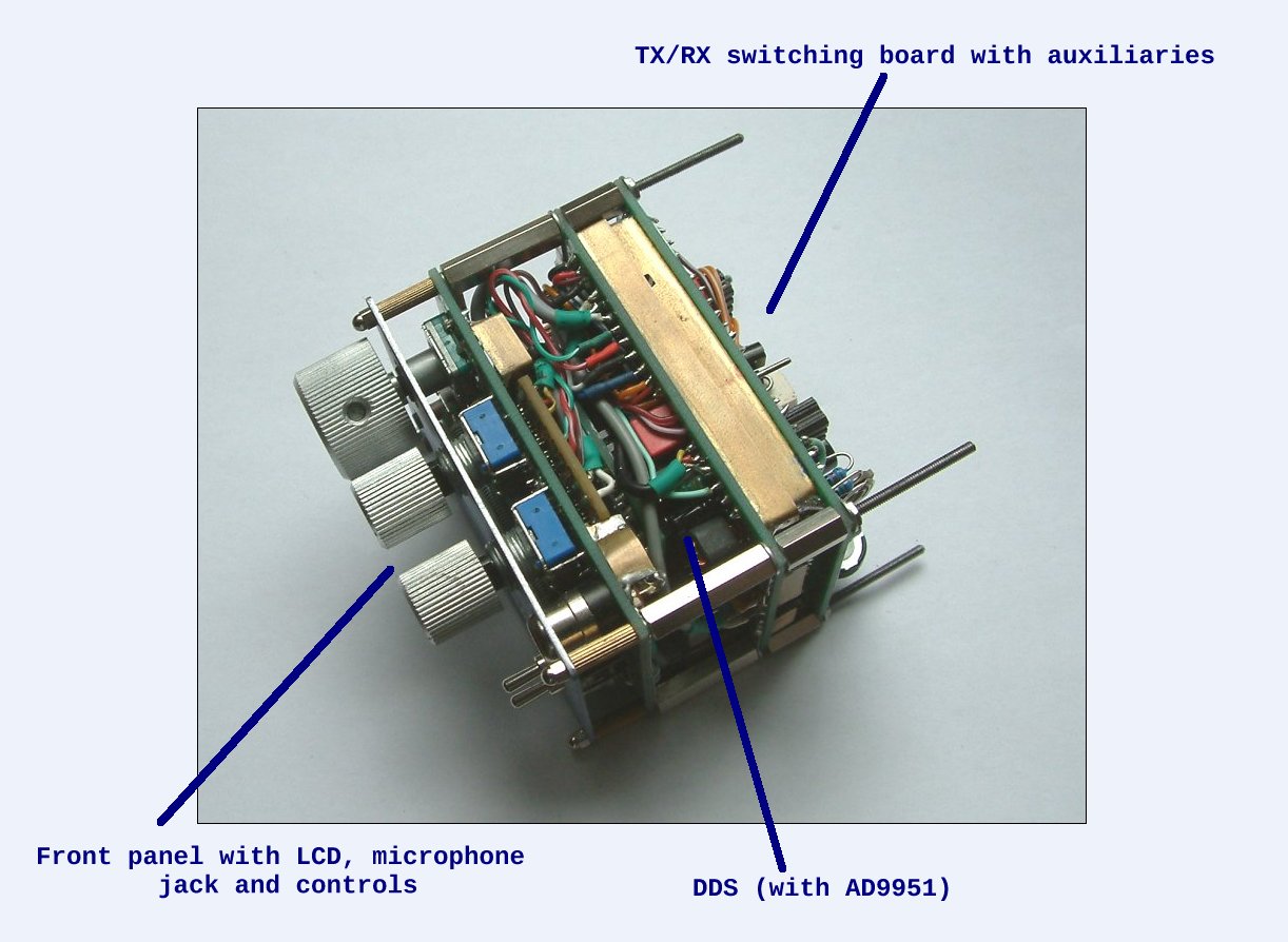 Front unit of 40 meter QRO transceiver (by DK7IH)