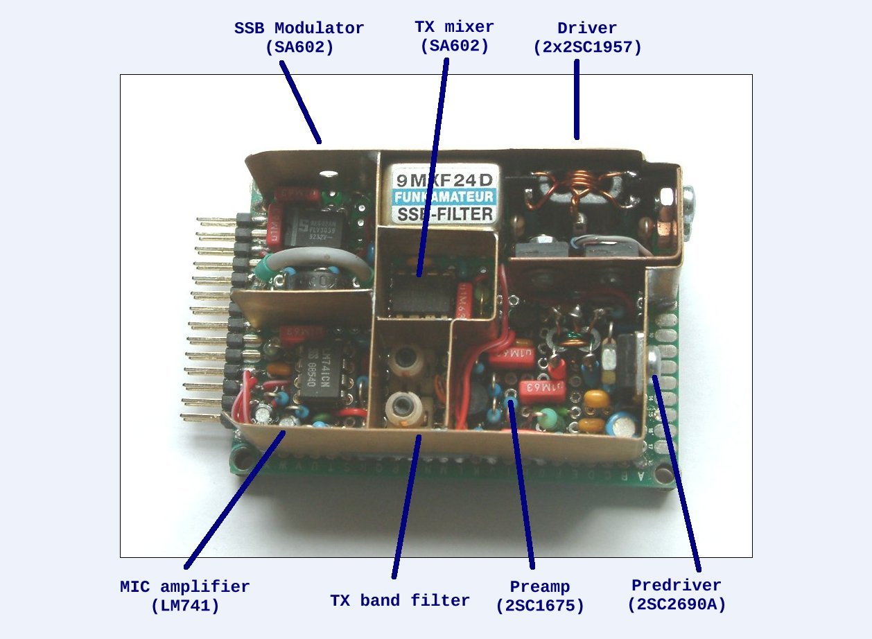  Transmitter board for 40 meter QRO transceiver (by DK7IH)