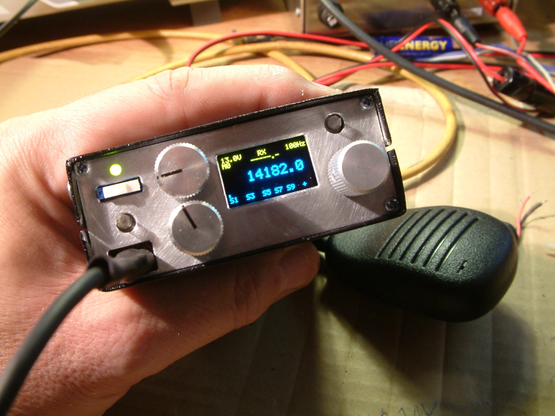 QRP micro transceiver by DK7IH - 20 meters 2 Watts SSB ins SMDT/SMD technology - outside view