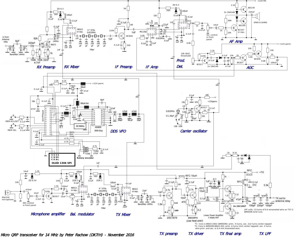 The Micro QRP Transceiver – A pocketful of radio in SMT – DK7IH Radio ...