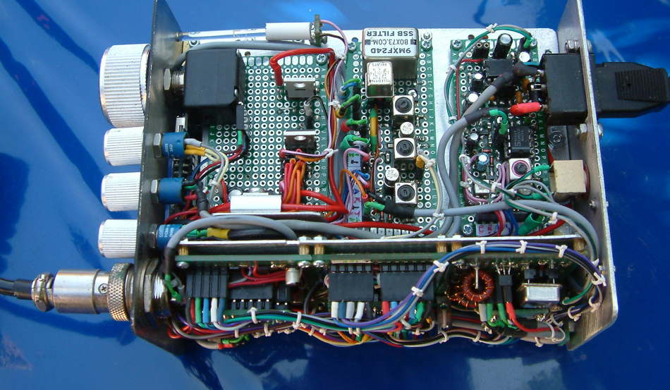 DK7IH - High performance SSB 14MHz 20meters Transceiver - Receiver and switchboard modules