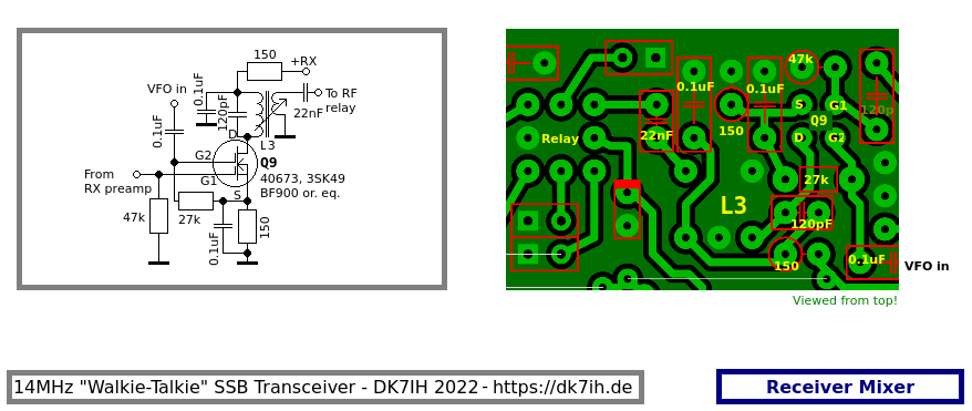 RX mixer for the 14+ MHz “Walki-Talkie” SSB Transceiver