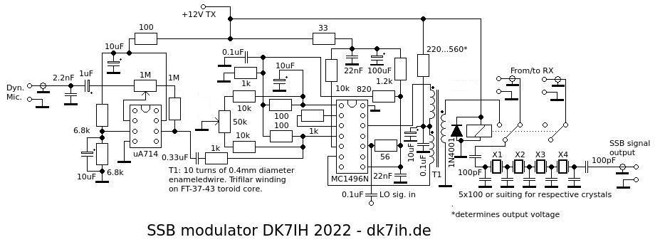 SSB-Modulator with MC1496N - Version 2