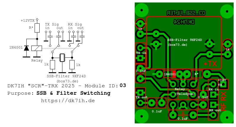 DK7IH SCR-TRX - SSB-Filter Section