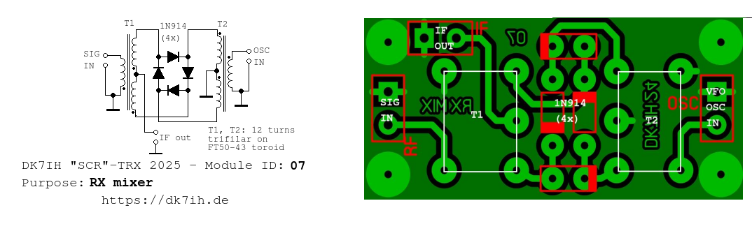 DK7IH SCR-TRX - Receiver mixer