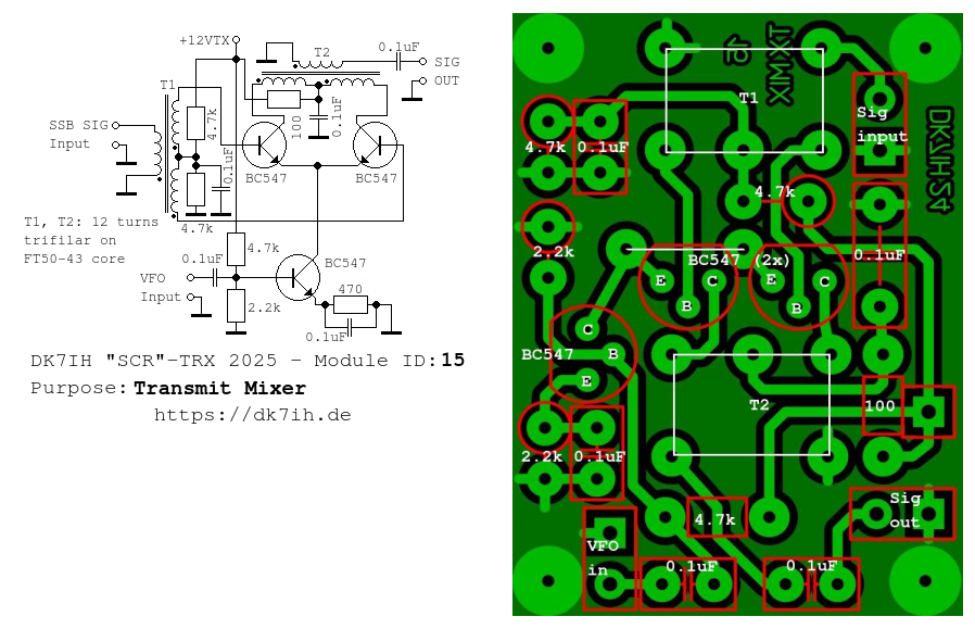 DK7IH SCR-TRX - Transmitter Mixer