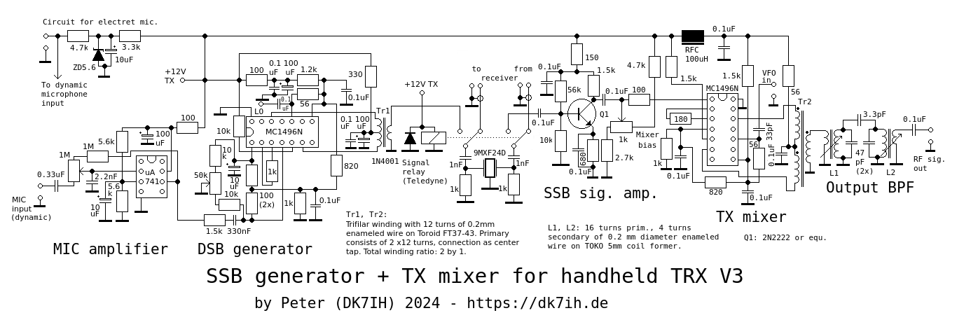 Handheld transceiver for 14 MHz SSB (Updated OCT-26, TNX to EP2GSM for error report!)